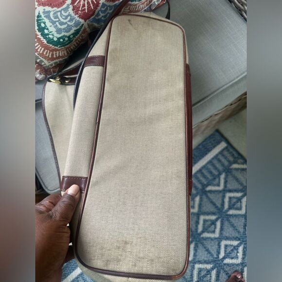 Oroton Australia Canvas & Leather Tote Bag - Picture 9 of 9